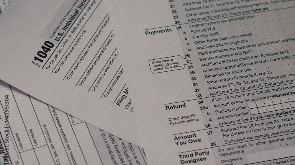 1040 tax forms rotate, us tax laws, paying personal income taxes