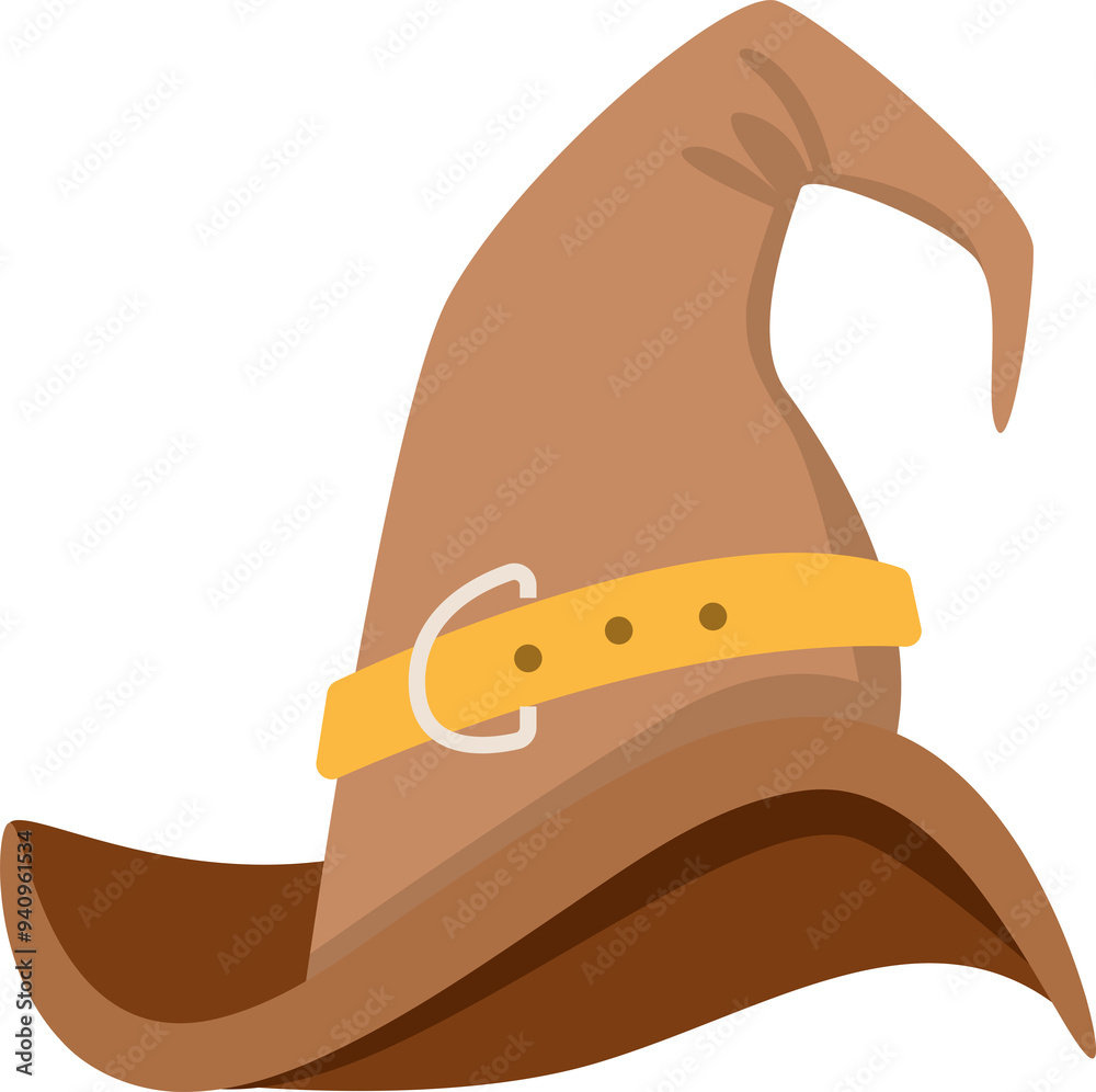 Obraz premium Medieval Pointed Hat Illustration