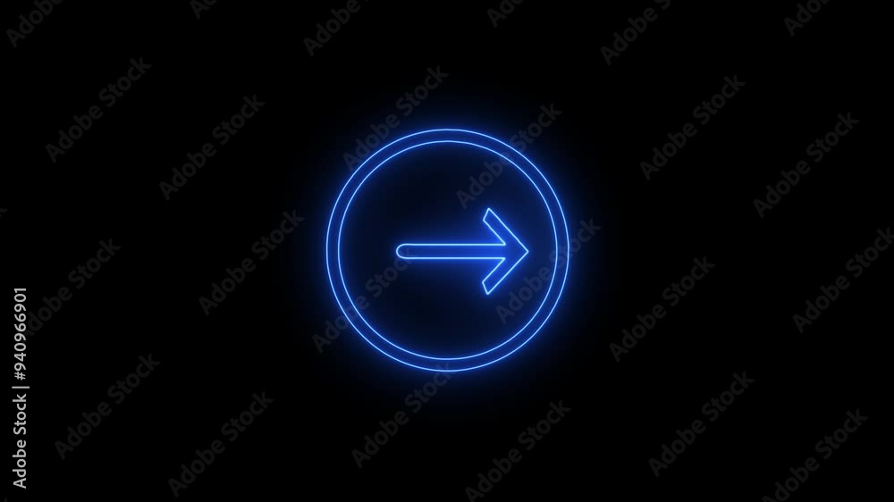 Horizontal bright neon left and right animation Horizontal bright neon left and right animation