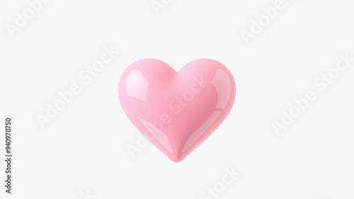 hearts on isolated white background