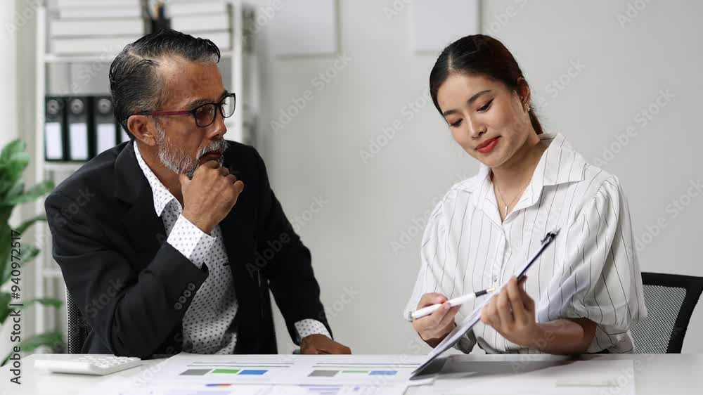 Financial expert analyzing charts and graphs in a meeting. Business professional analyze financial chart and graph during a meeting, data discussion and strategic planning. Financial expert analyzing charts and graphs in a meeting. Business professional analyze financial chart and graph during a meeting, data discussion and strategic planning.