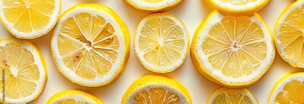 Sliced Lemons Background Sliced Lemons Background