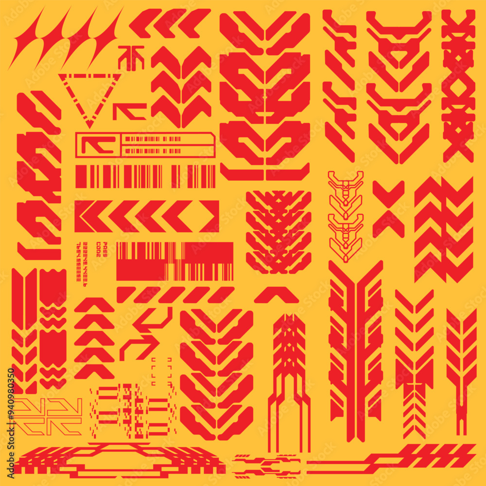 cyberpunk y2k 2000s gaming futuristic icon pattern set collection template hud for branding fashion t-shirt decoration decals, 2d illustration rendering vector cyberpunk y2k 2000s gaming futuristic icon pattern set collection template hud for branding fashion t-shirt decoration decals, 2d illustration rendering vector