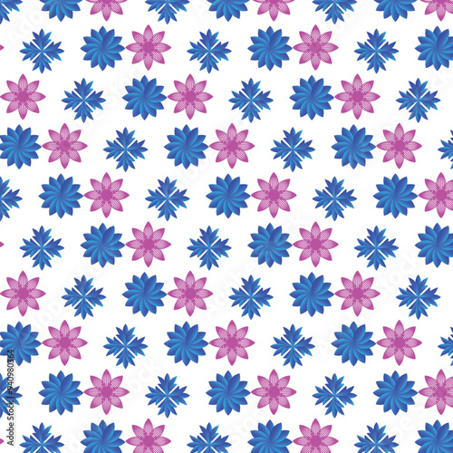 Abstract Floral Pattern Design Illustration