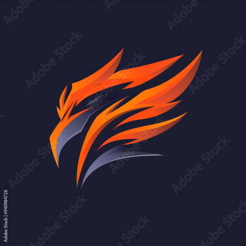 Fiery Eagle Logo Design