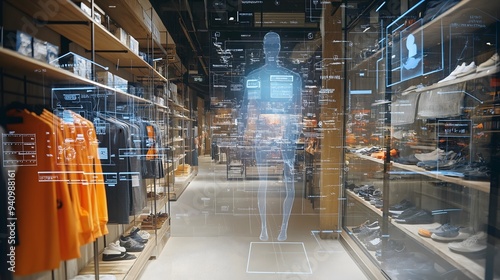 Retail Store with Futuristic Body Scan Technology