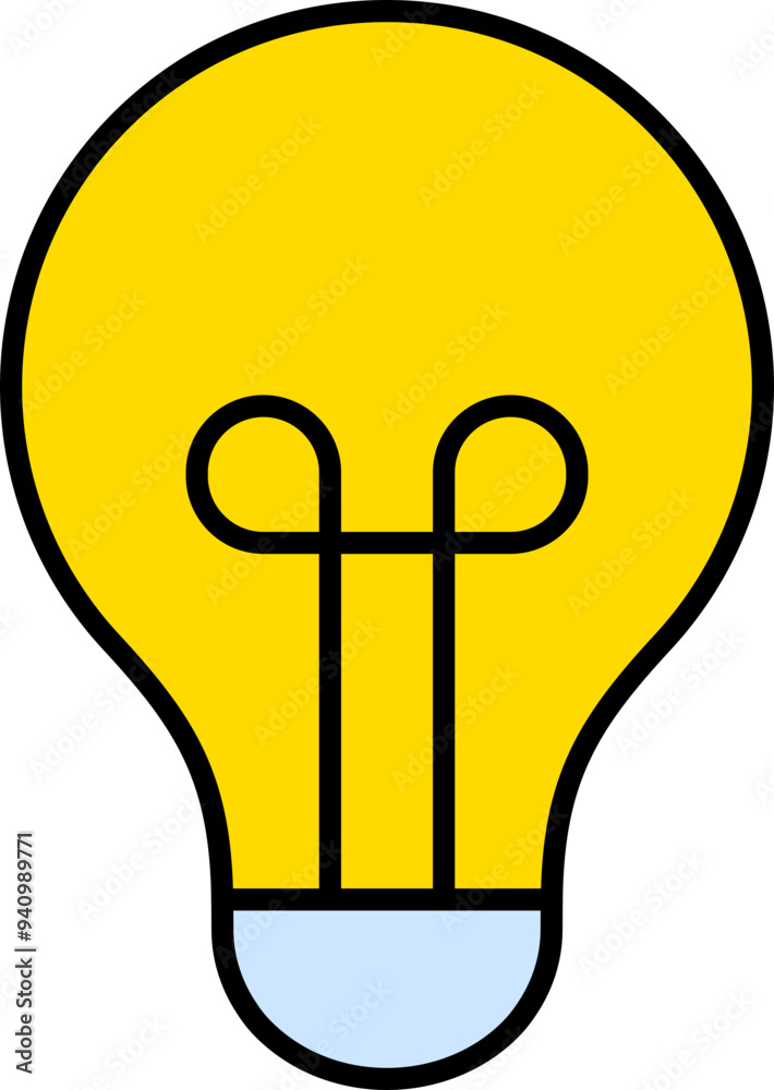 Light bulb icon. Flat style. Light bulb icon. Flat style.