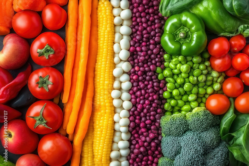 British Flag Made Of Food