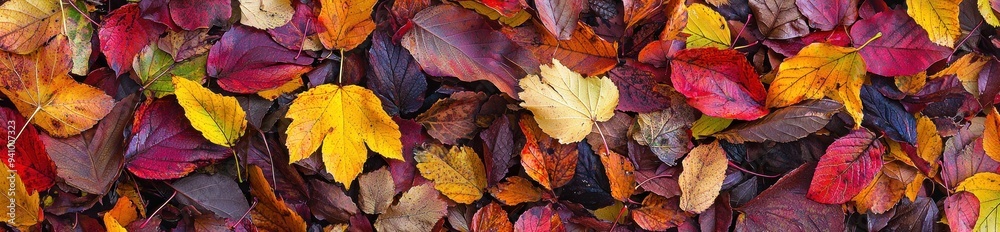 Autumn Leaves in Vibrant Colors Generative AI Autumn Leaves in Vibrant Colors Generative AI