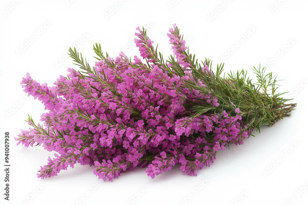 Obraz premium Heather On White Background