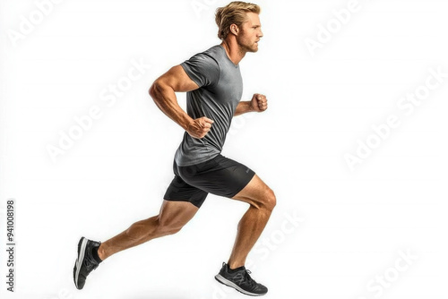 Jogger On White Background