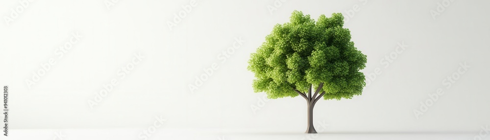 Puzzle pieces forming a tree, growth and nature concept, 3D illustration Puzzle pieces forming a tree, growth and nature concept, 3D illustration