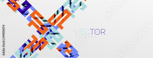 Color bend lines with shadow texture effect. Vector Illustration For Wallpaper, Banner, Background, Card, Book Illustration, landing page