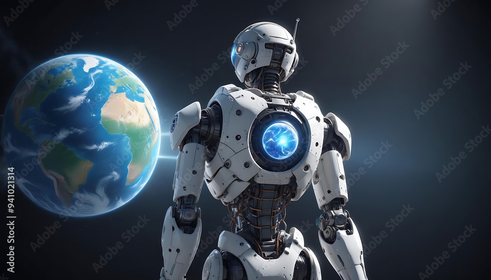 robot and spaceship back to planet robot and spaceship back to planet