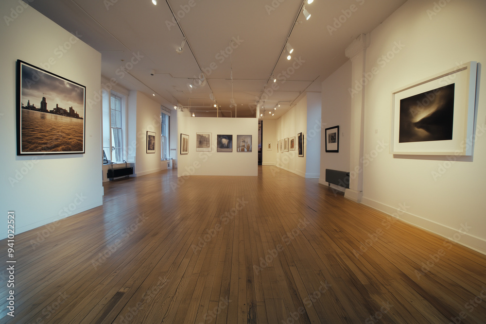 Obraz premium Modern Art Gallery: Avant-Garde Exhibitions and Artistic Innovation