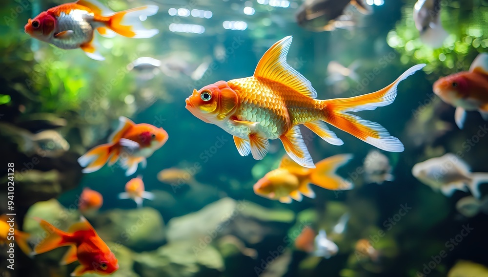 Goldfish Aquarium: Underwater Beauty Goldfish Aquarium: Underwater Beauty