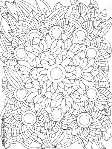 Flowers Coloring Book Pages Flowers Patterns