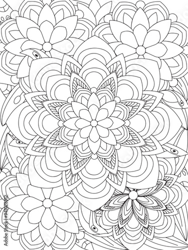 Flowers Coloring Book Pages Flowers Patterns