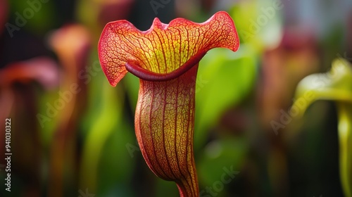 Close-Up of Tropical Pitcher Plant photo