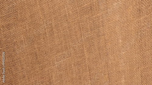 Jute pattern, rough burlap texture, canvas coarse cloth, brown woven rustic bagging. Natural hessian beige textile texture. Linen fabric backdrop. Vector illustration.
