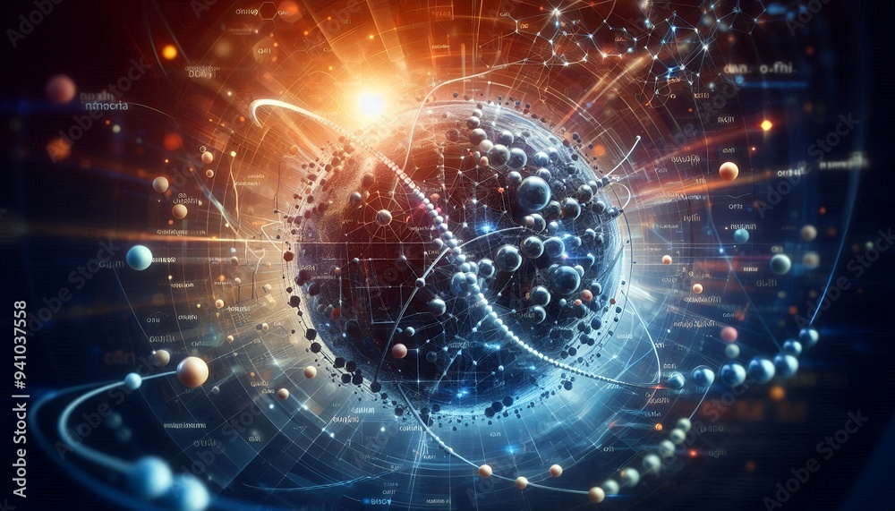 Closeup of an abstract biological and scientific molecular structure concept Closeup of an abstract biological and scientific molecular structure concept