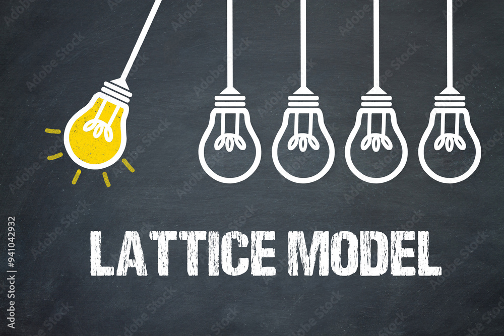 Fototapeta premium Lattice Model