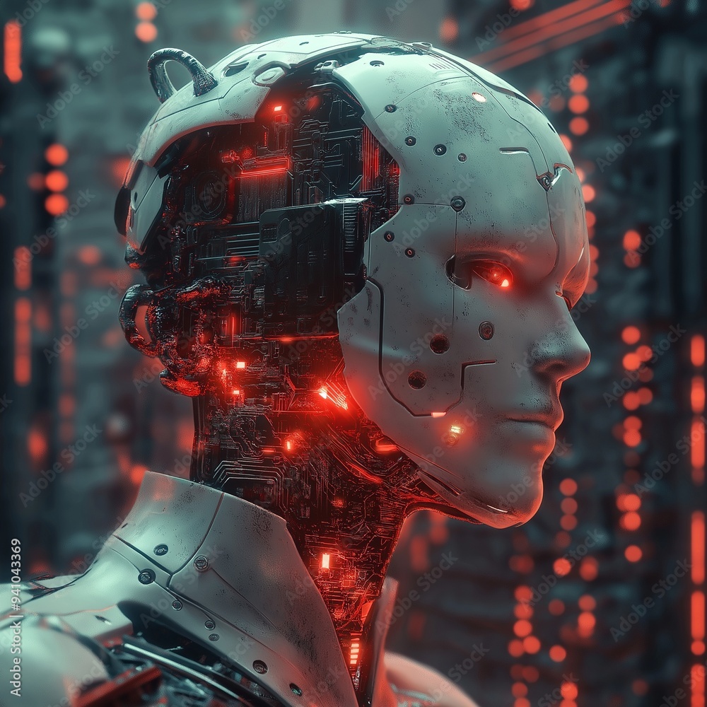 robot high technology, futuristic, Ai generative robot high technology, futuristic, Ai generative
