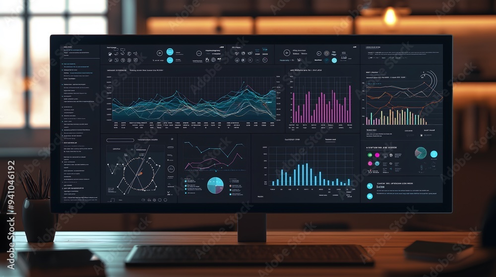 Business Dashboard Analytics Display Screen Business Dashboard Analytics Display Screen