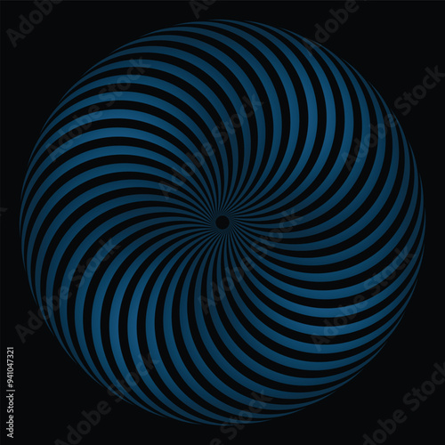 The abstract vibrant spiral of colorful geometric patterns.