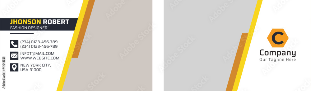 Obraz premium Stylish and contemporary design for business cards