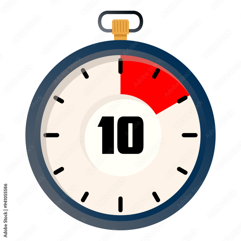 10 second countdown timer illustration. Stopwatch timer 10 second. Editable vector file on transparent background. 10 second countdown timer illustration. Stopwatch timer 10 second. Editable vector file on transparent background.