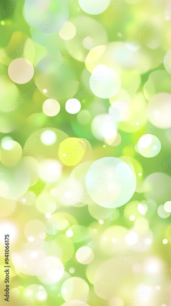 Abstract blurred fresh vivid spring summer light delicate pastel yellow green white bokeh background texture with bright circular soft color lights. Beautiful backdrop illustration Abstract blurred fresh vivid spring summer light delicate pastel yellow green white bokeh background texture with bright circular soft color lights. Beautiful backdrop illustration