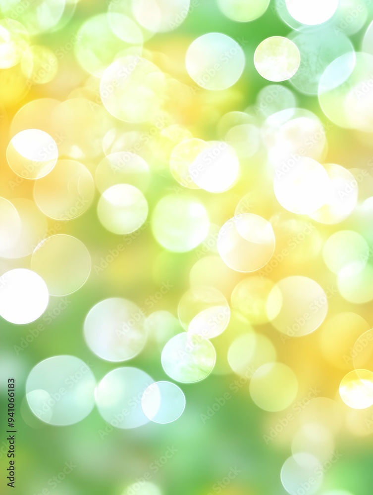 Abstract blurred fresh vivid spring summer light delicate pastel yellow green white bokeh background texture with bright circular soft color lights. Beautiful backdrop illustration Abstract blurred fresh vivid spring summer light delicate pastel yellow green white bokeh background texture with bright circular soft color lights. Beautiful backdrop illustration