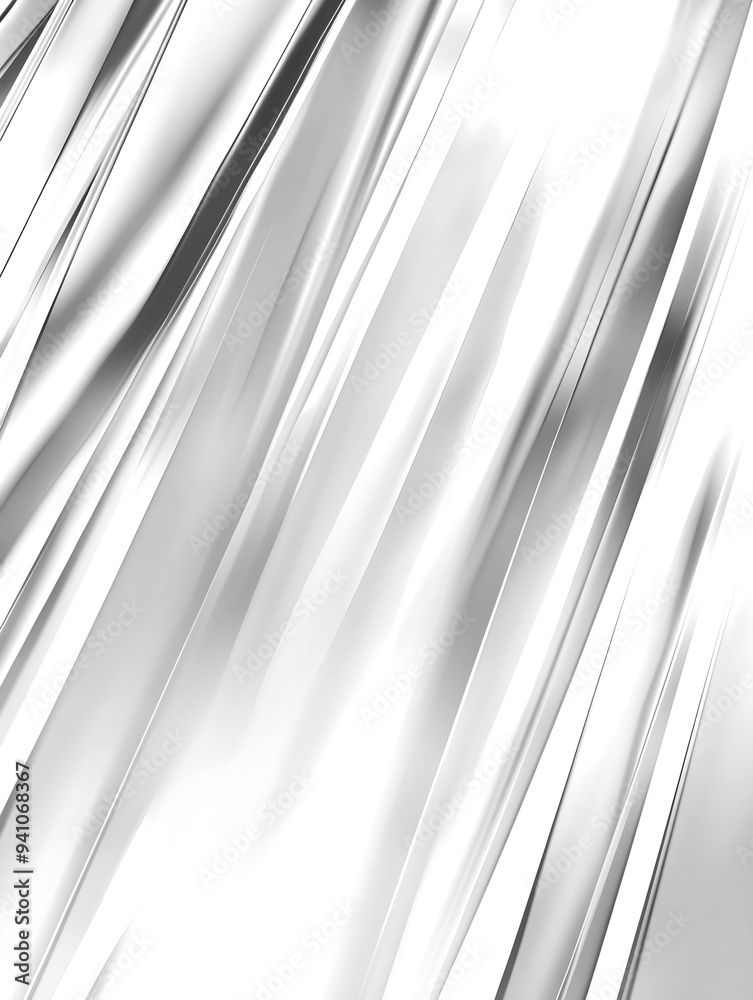 Fototapeta premium Abstract white chrome lines background