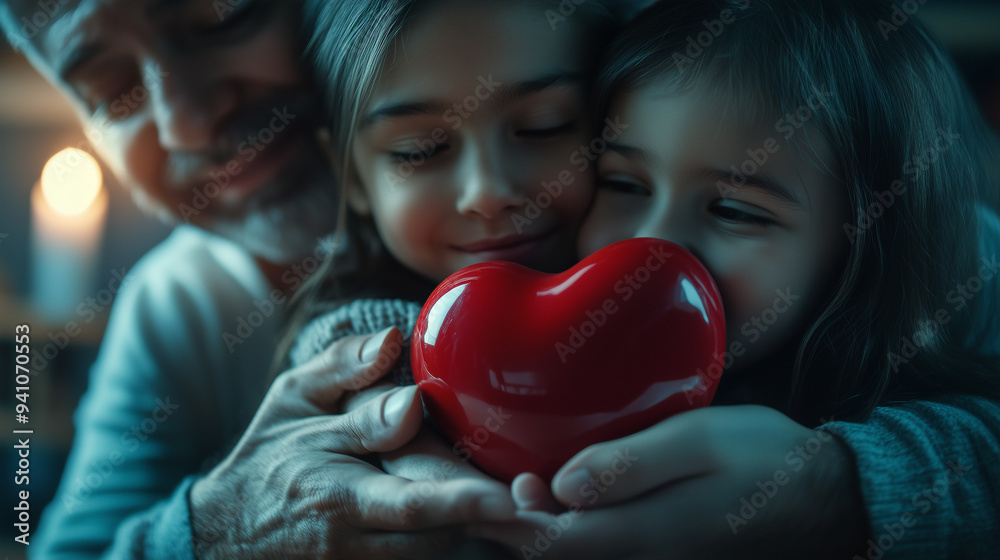 Family Supporting Each Other with Heart Health Awareness and Compassion on World Heart Day Family Supporting Each Other with Heart Health Awareness and Compassion on World Heart Day