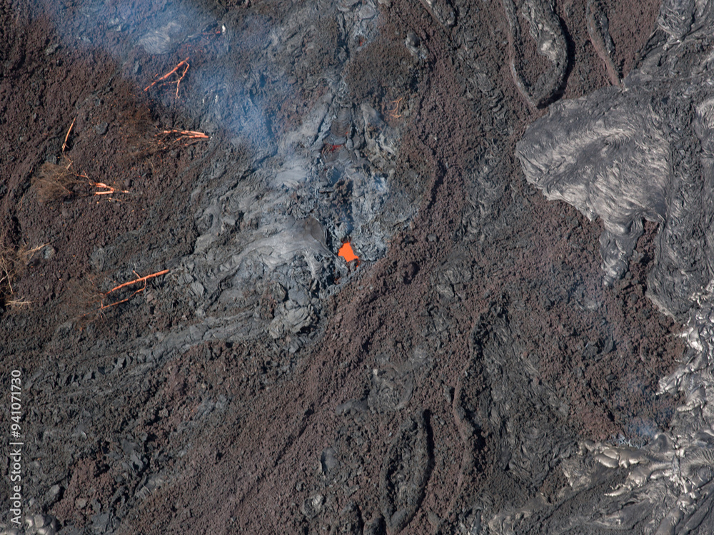 Close-up of Kilauea Lava Flow in Hawaii Close-up of Kilauea Lava Flow in Hawaii