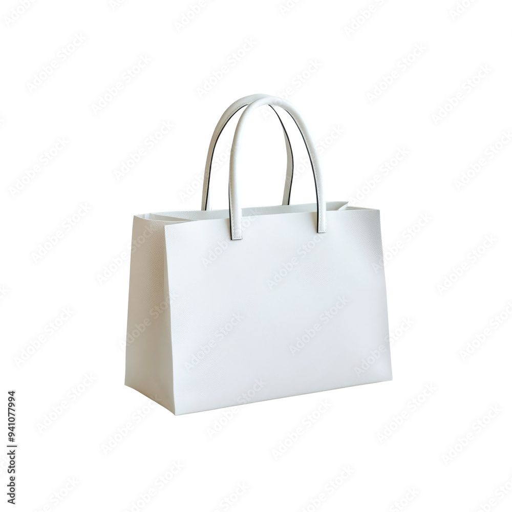 White Leather Tote Bag with White Leather Tote Bag with