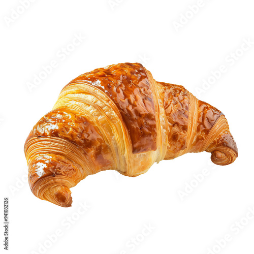 croissant isolated on white background