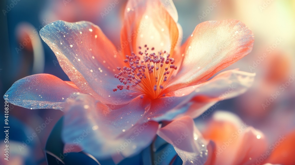 Fototapeta premium Delicate Pink Flower Petals in Soft Light.