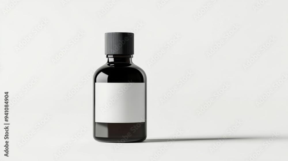 Blank Wine Bottle Mockup on White Background. Blank Wine Bottle Mockup on White Background.