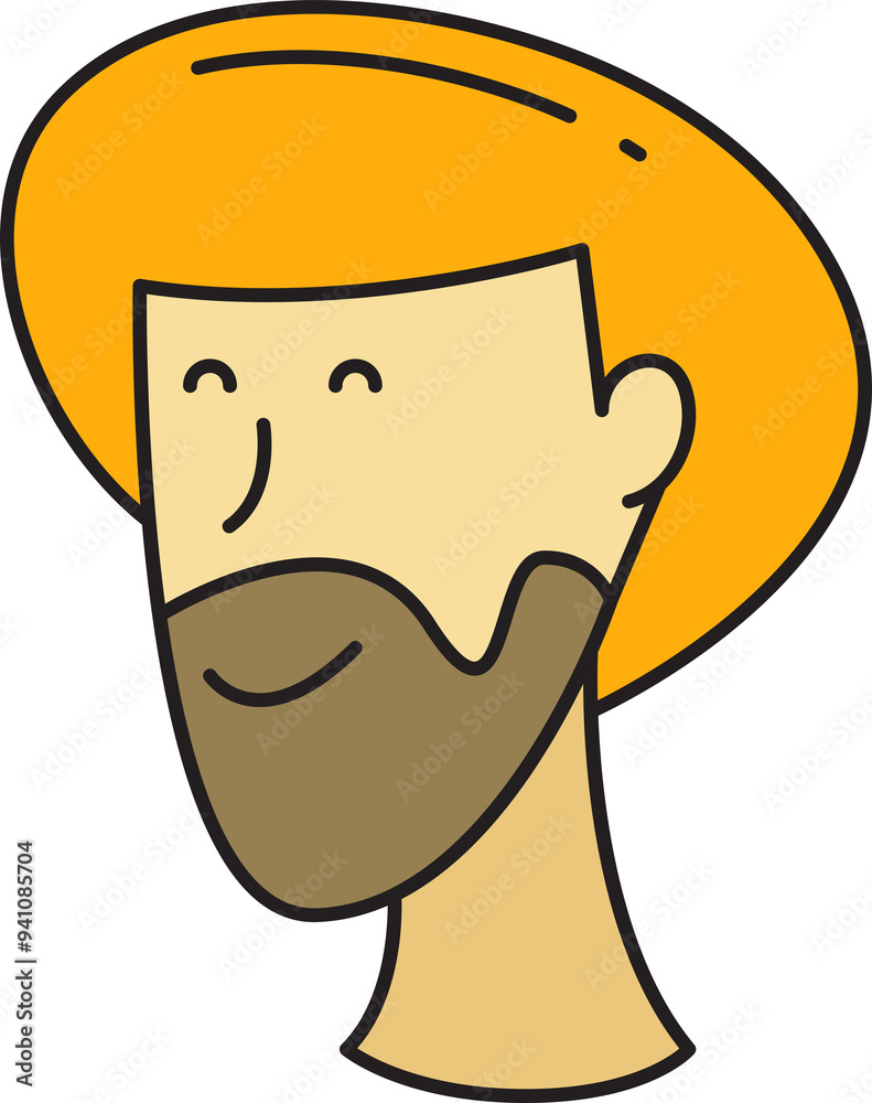 Beard Man Face Avatar Beard Man Face Avatar