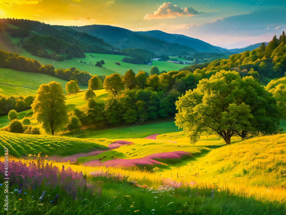 Obraz premium landscape of region