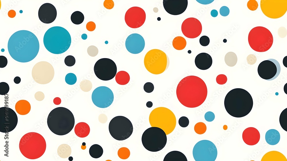 Pattern with random colored Circles Pattern with random colored Circles