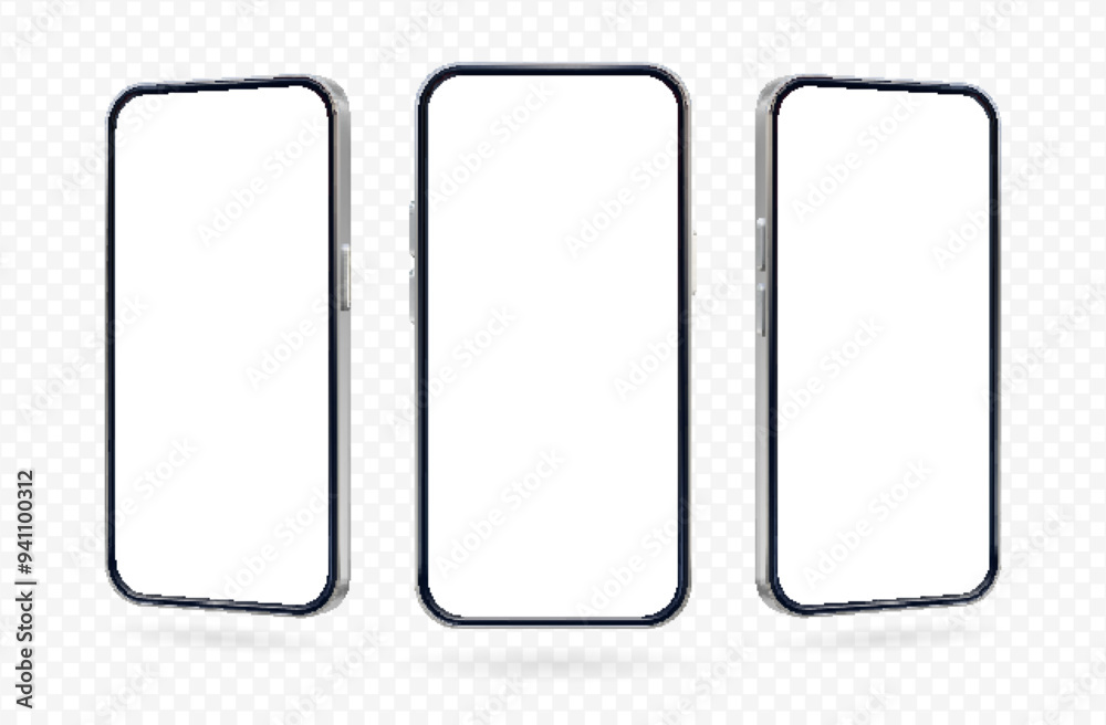 3d vector render phone. 3d vector render phone.