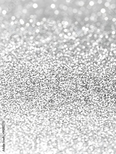 Silver glitter background texture white sparkling shiny wrapping paper for Christmas holiday seasonal wallpaper decoration, greeting and wedding invitation card design element