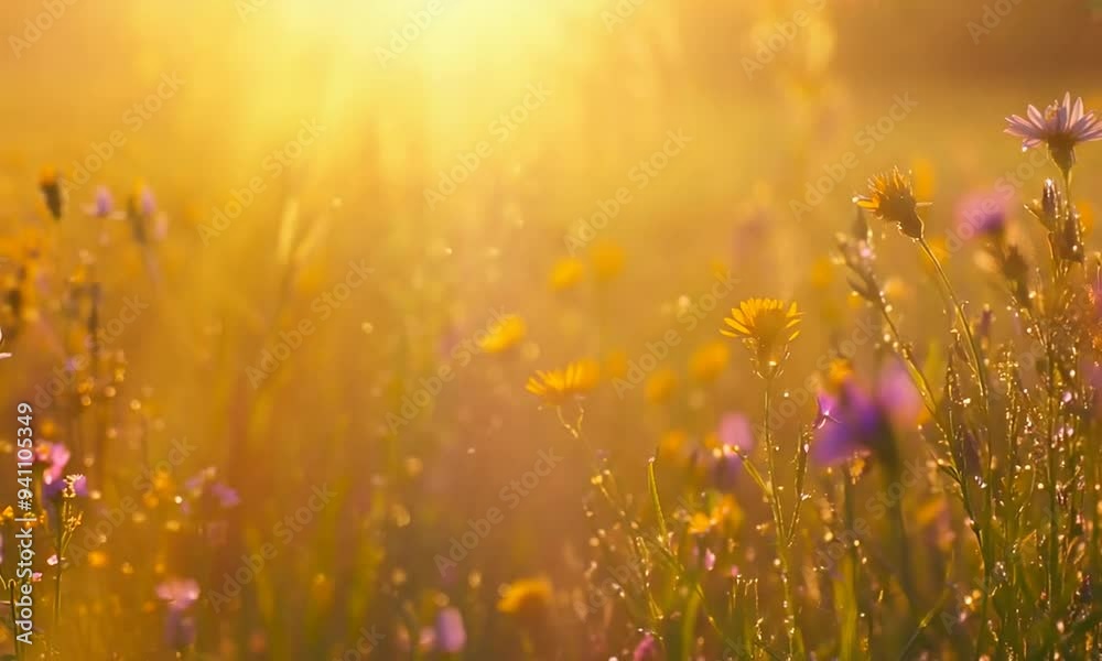 Golden Hour Meadow Flowers Golden Hour Meadow Flowers