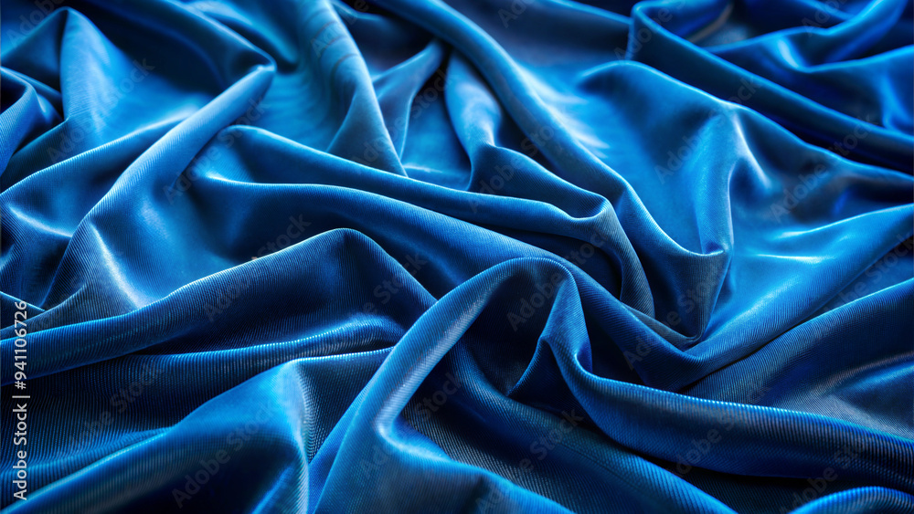 Obraz premium Blue velvet fabric texture