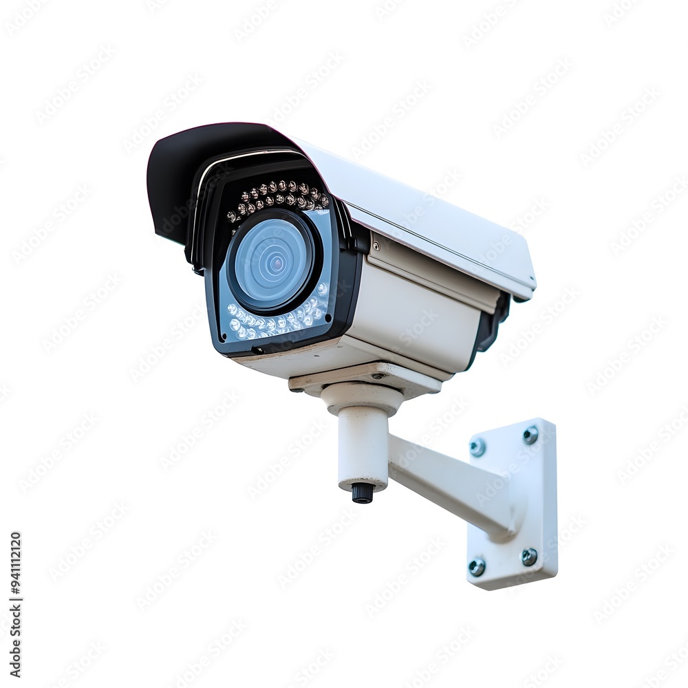 CCTV security camera isolated on white background. CCTV security camera isolated on white background.