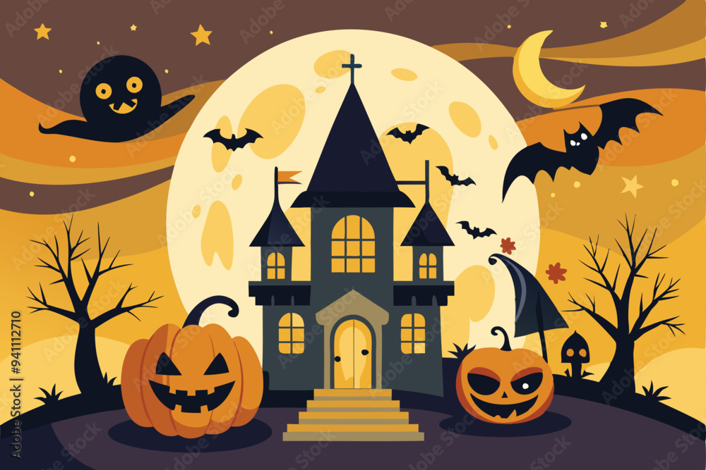 Halloween vector design background Halloween vector design background