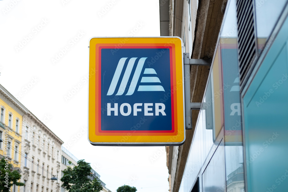 Hofer supermarket , grocery discount store in Germany, food retail ...